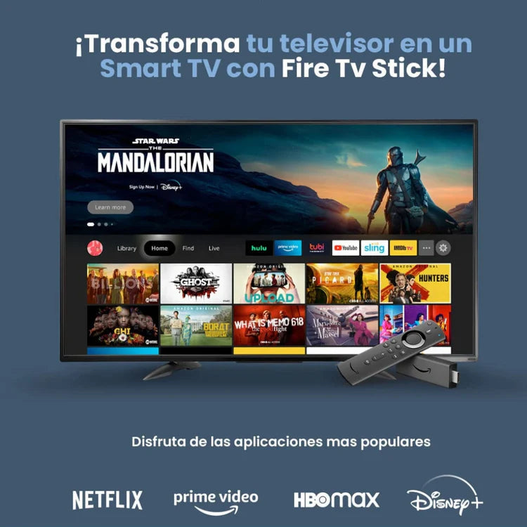 4K Stick TV + Canales 12000 Nacional e Inter + Control Smart+ Alexa Voz Comando + Garantia