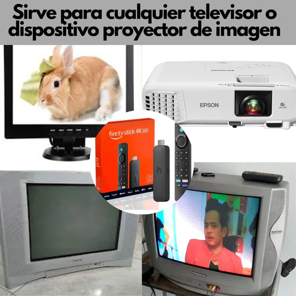 4K Stick TV + Canales 12000 Nacional e Inter + Control Smart+ Alexa Voz Comando  + Garantia